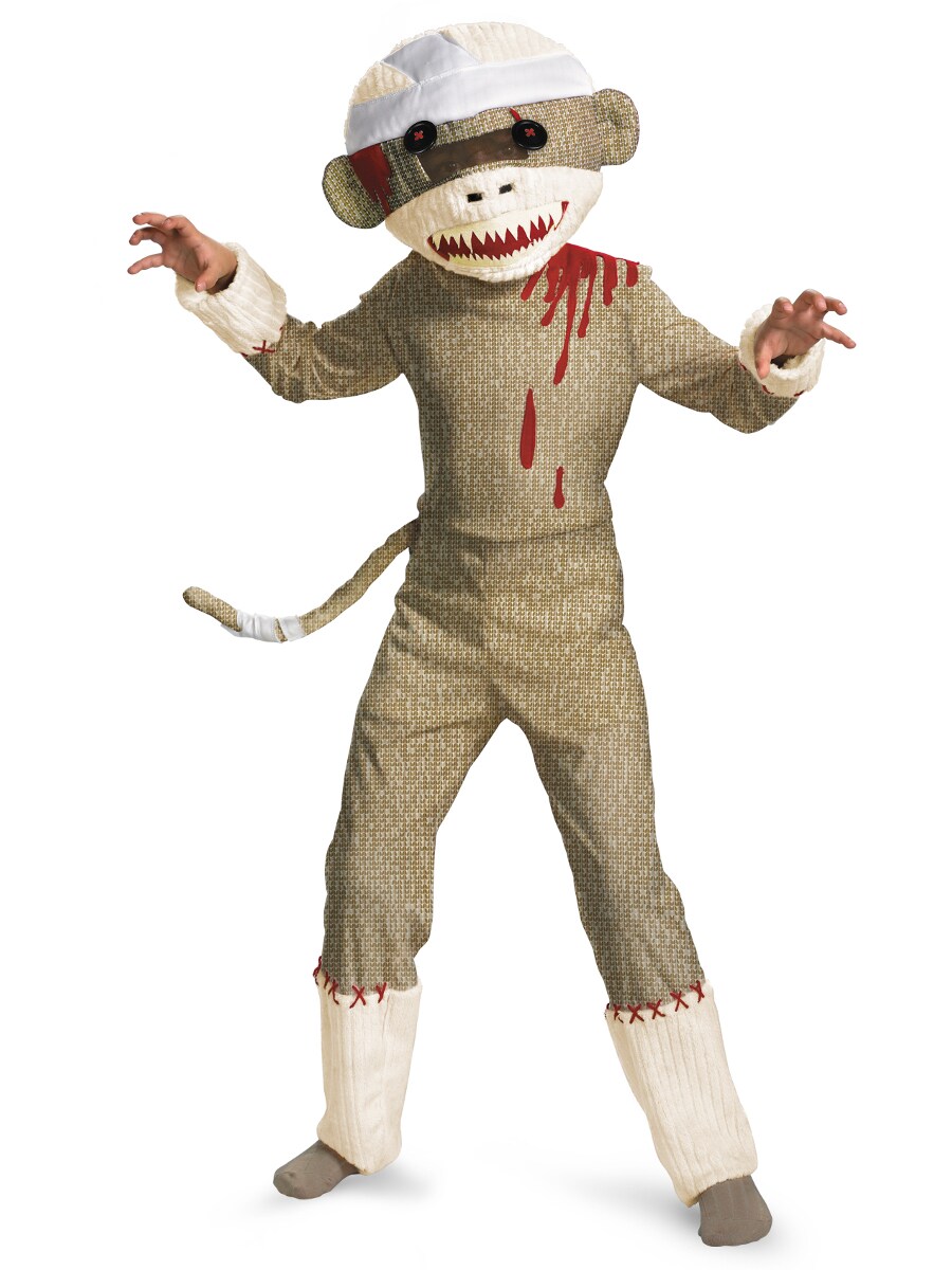 Zombie Sock Monkey Boy&#x27;s Costume
