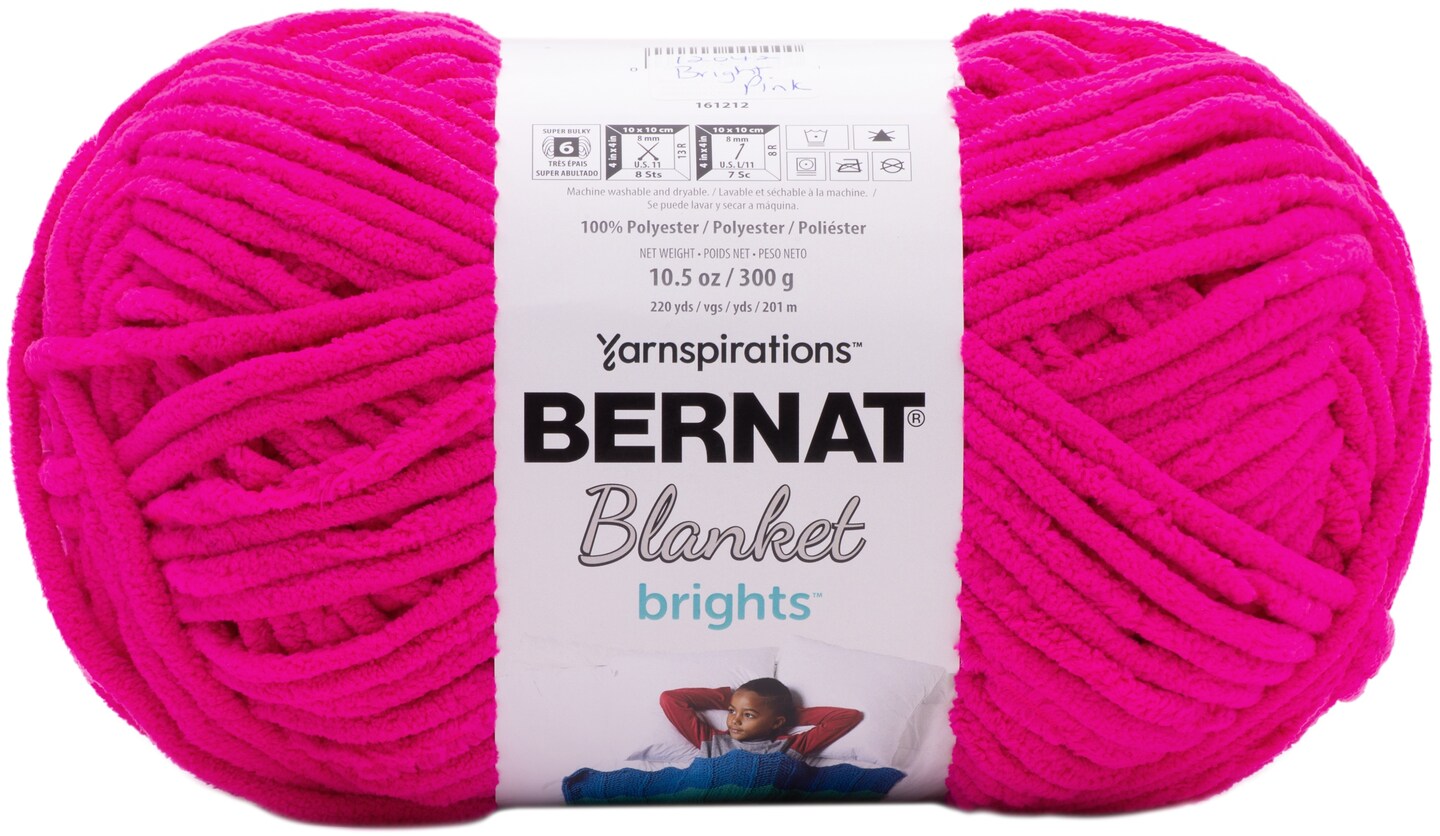 Super Bulky Yarn Pixie Pink Bernat Blanket Yarn Bernat Blanket