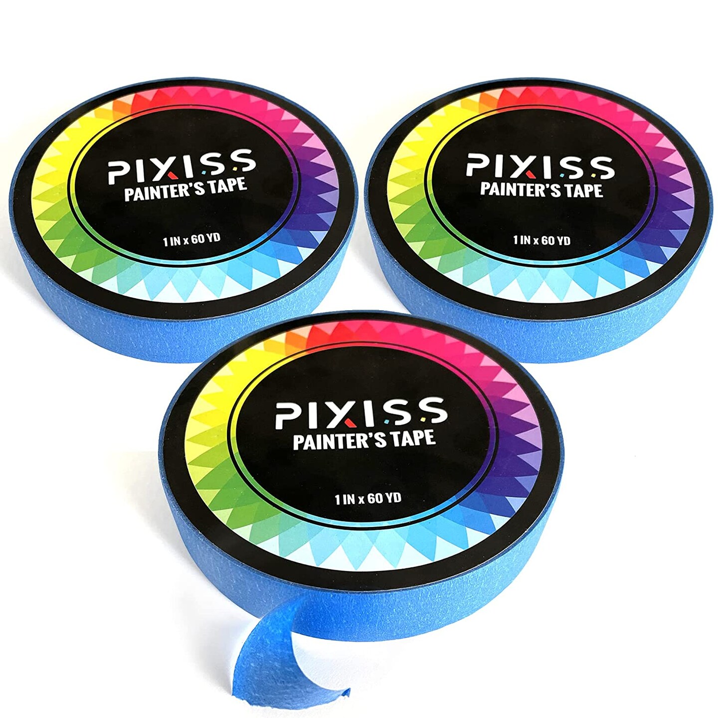 Pixiss Artist Tape for Watercolor Paper - 3 Pack Art Tape/Painters Tape  Acid Free