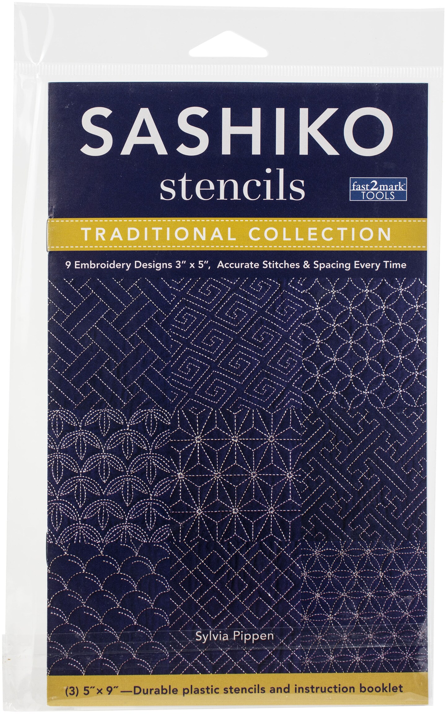 Fast2mark Tools Sashiko Stencils 9 Designs-