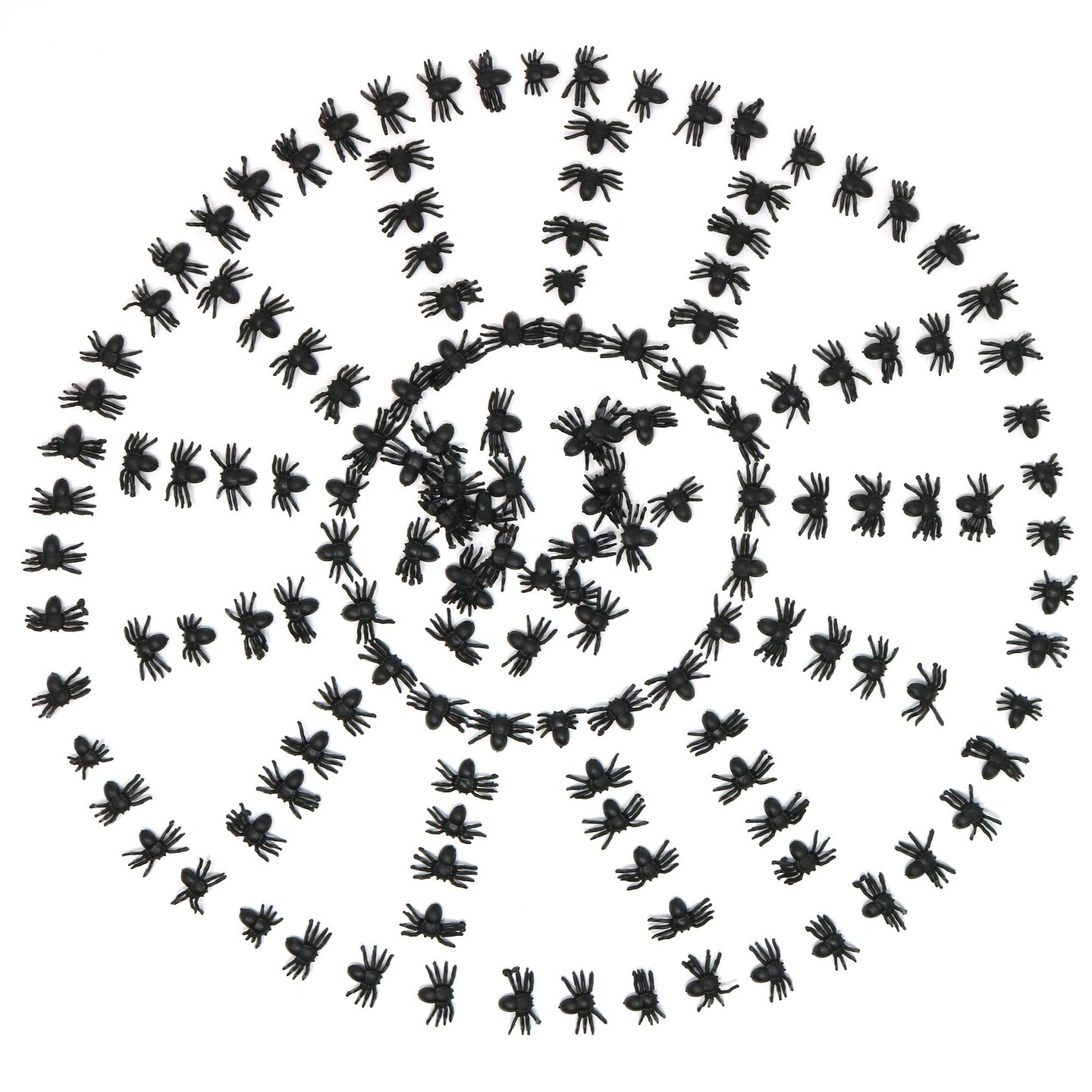 Realistic Spider Table Sprinkles - Fake Spiders for Decorations and Favors - 144 Pieces