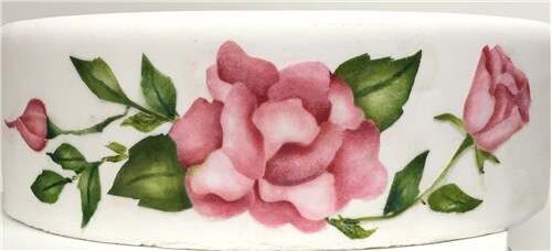 Multi-Layer Painted Roses Cake Stencil | C948 by Designer Stencils | Cake Decorating Tools | Baking Stencils for Royal Icing, Airbrush, Dusting Powder | Reusable Plastic Food Grade Stencil for Cakes | Easy to Use &#x26; Clean Cake Stencil
