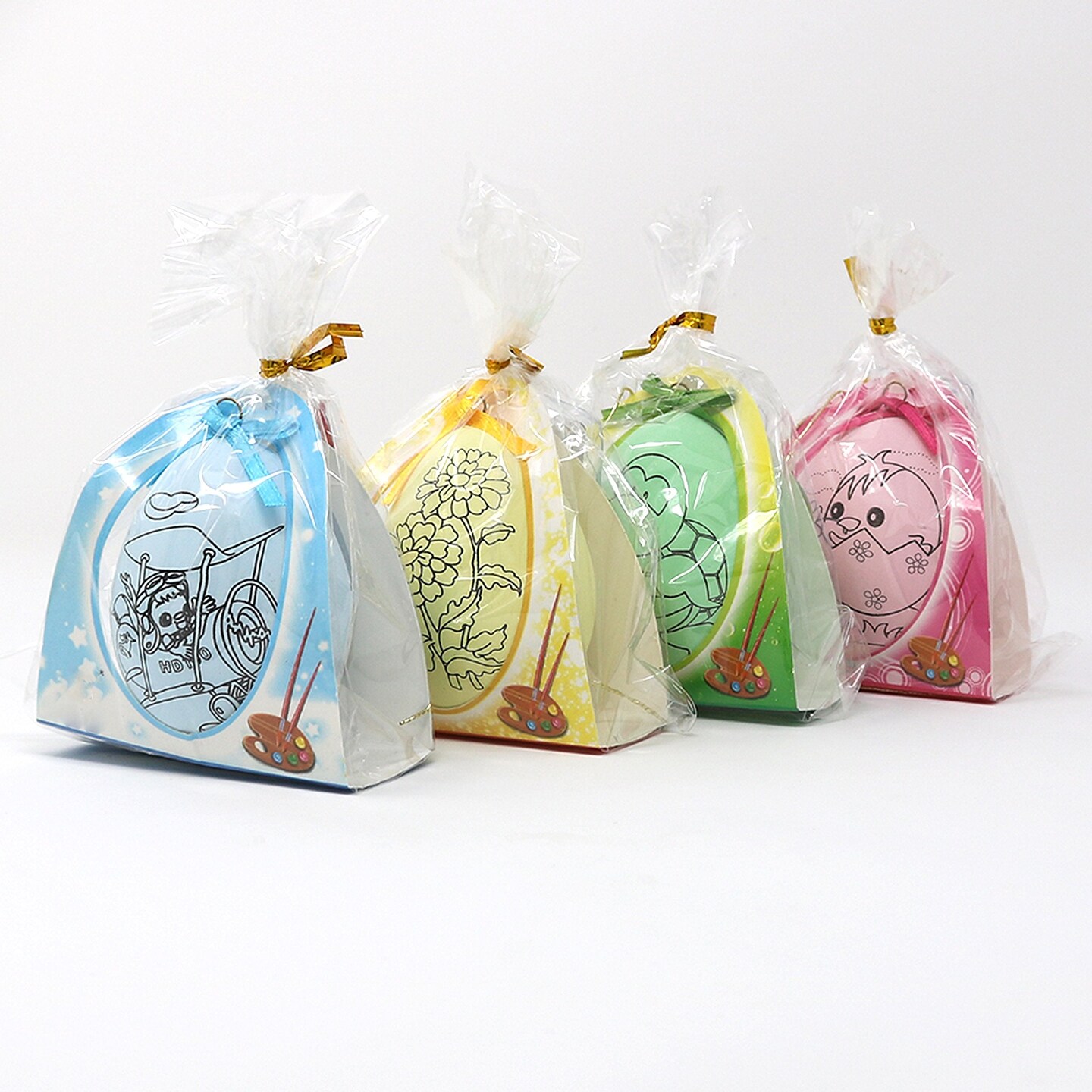 12 Pack Easter Egg Ornaments Paint Craft For Kids- Easter Basket Fillers, Party Favors, Painting Eggs Easter Gift