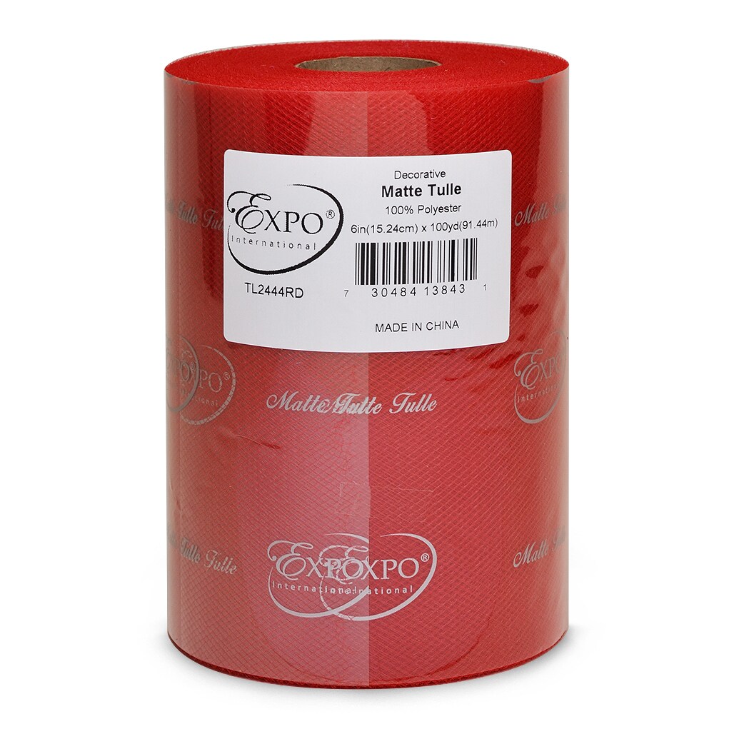 Decorative Matte Tulle Spool of 6 inch X 100 yards