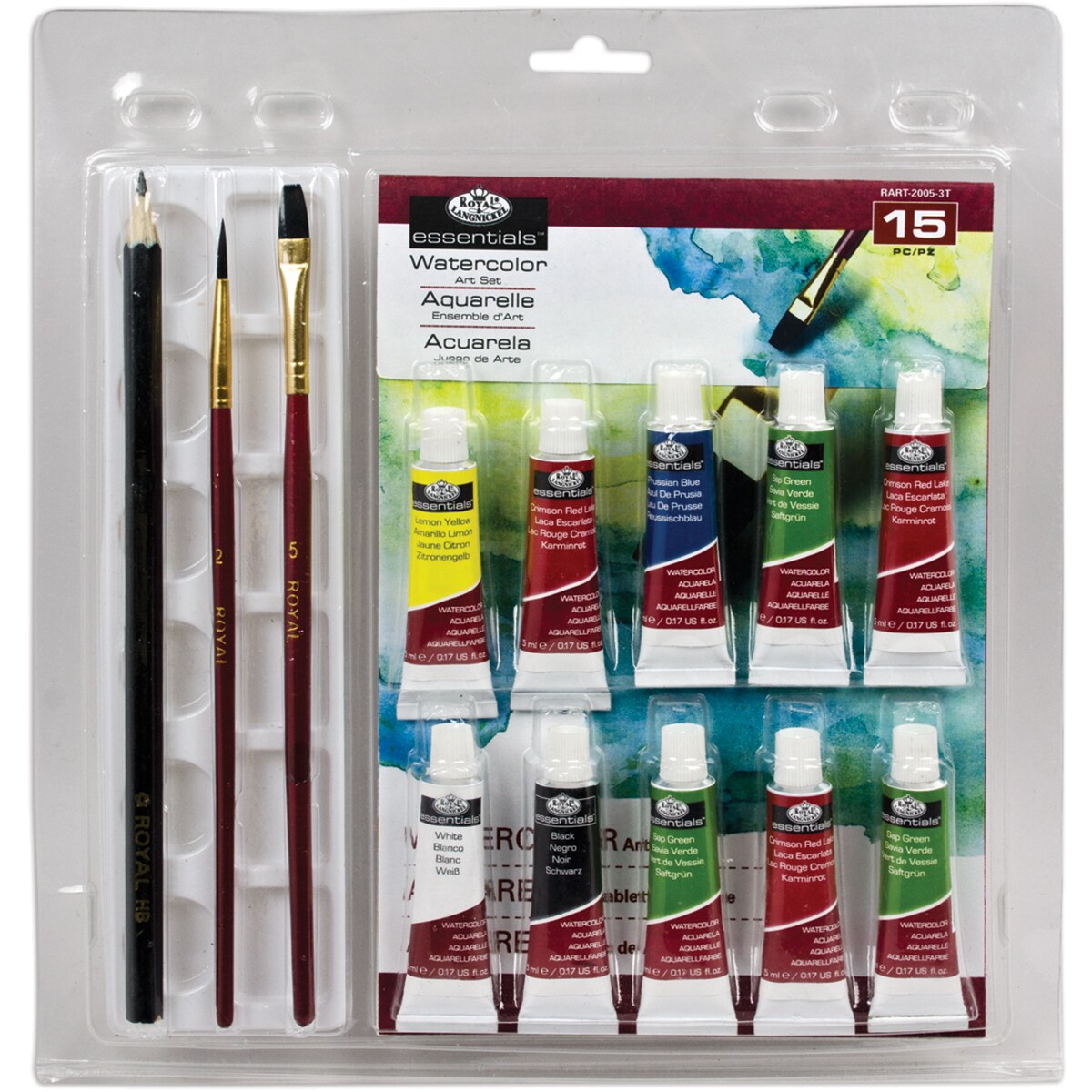 Clamshell Art Sets-watercolor 14 Pkg 