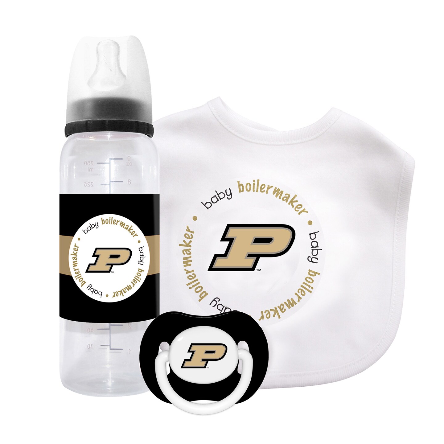 Baby Fanatic Officially Licensed 3 Piece Unisex Gift Set - NCAA Purdue Boilermakers
