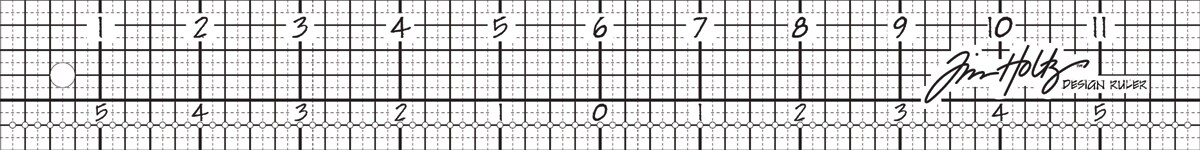 Tim Holtz Acrylic Design Ruler 12&#x22;-