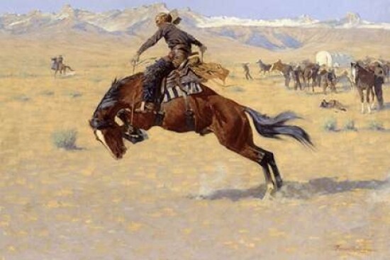 A Cold Morning on The Range Poster Print by  Frederic Remington - Item # VARPDX268456