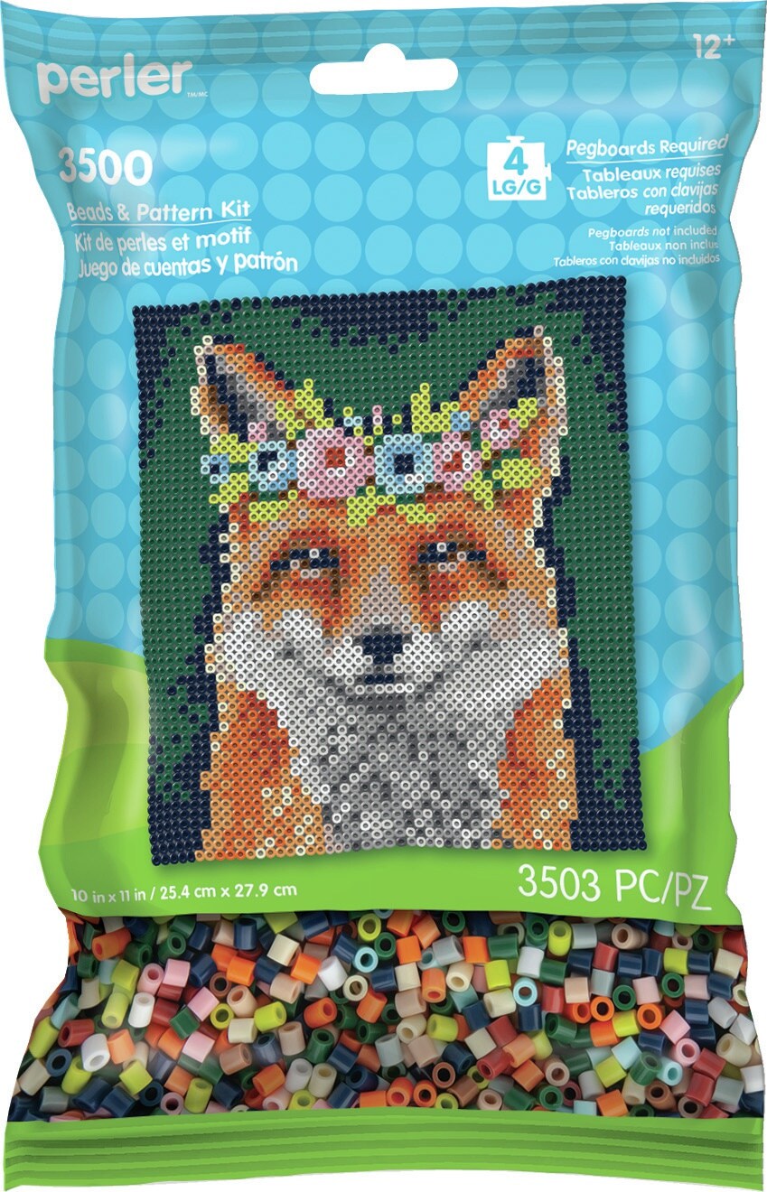 Perler Pattern Bag-Floral Fox