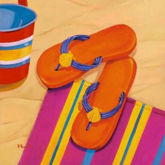 Orange Flip Flops Poster Print by Paul Brent - Item # VARPDXBNT074