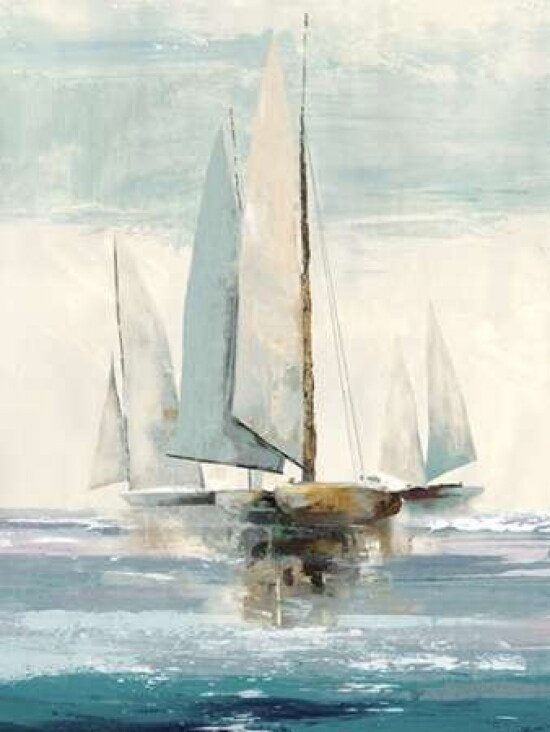 Quiet Boats I Poster Print by Allison Pearce