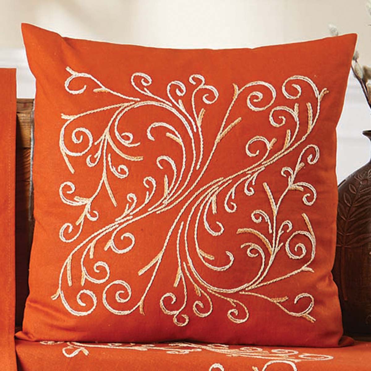 Herrschners Fall Fantasy Pillow Cover Stamped Embroidery Kit Michaels