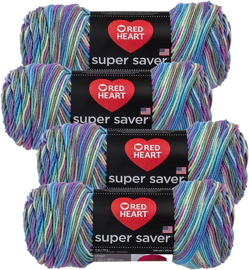 (Pack of 4) Red Heart Super Saver Yarn-Monet | Michaels