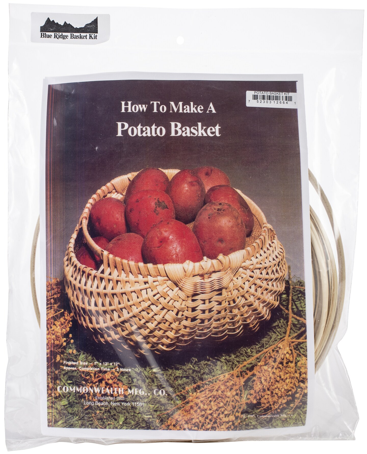 Commonwealth Blue Ridge Basket Kits-Potato Basket 7&#x22;X12&#x22;X12&#x22;
