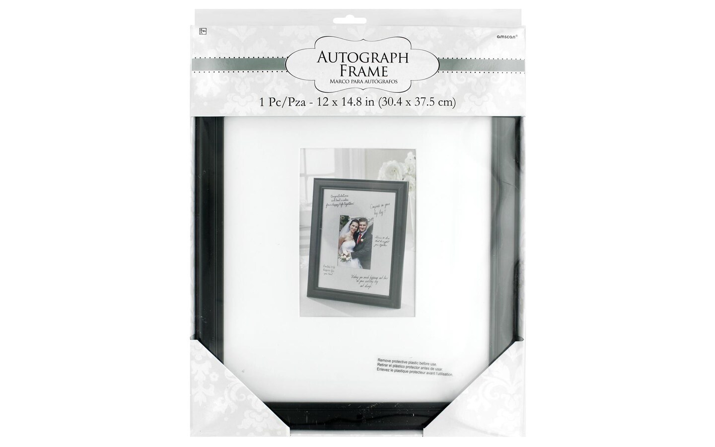 Amscan Autograph Frame Black