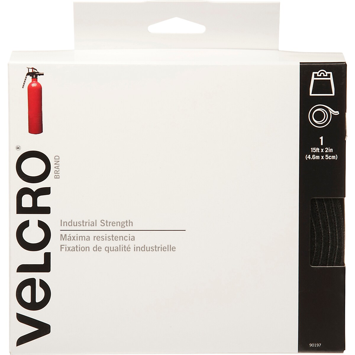 Velcro (2 Piece) Heavy Duty 2 Inch Wide Velcro Tape Rolls, 25 Yards, Hook  And Loop Tape Velcro Strips With Adhesive Black : : Home  Improvement