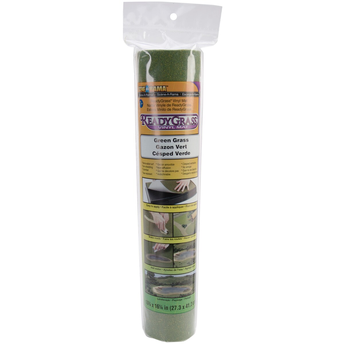 SceneARama Readygrass Vinyl Mat 10.75&#x22;X16.25&#x22;X.03&#x22;-Green