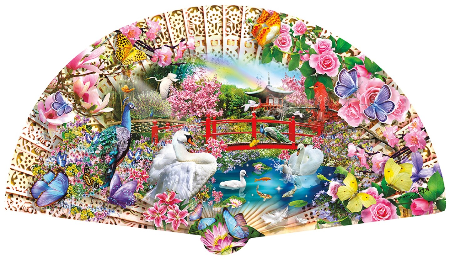 Sunsout Swan Bridge 1000 pc Special Shape  Jigsaw Puzzle 97084