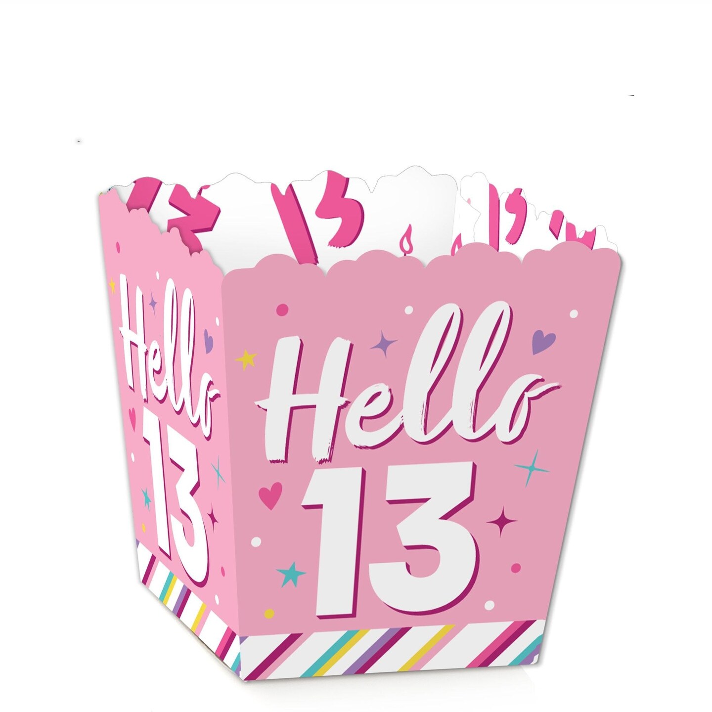 Big Dot Of Happiness Girl 13th Birthday - Party Mini Favor Boxes 