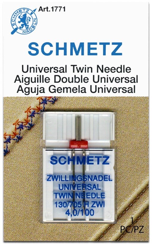 Schmetz Universal Twin Machine Needles-Size 4.0/100 1/Pkg