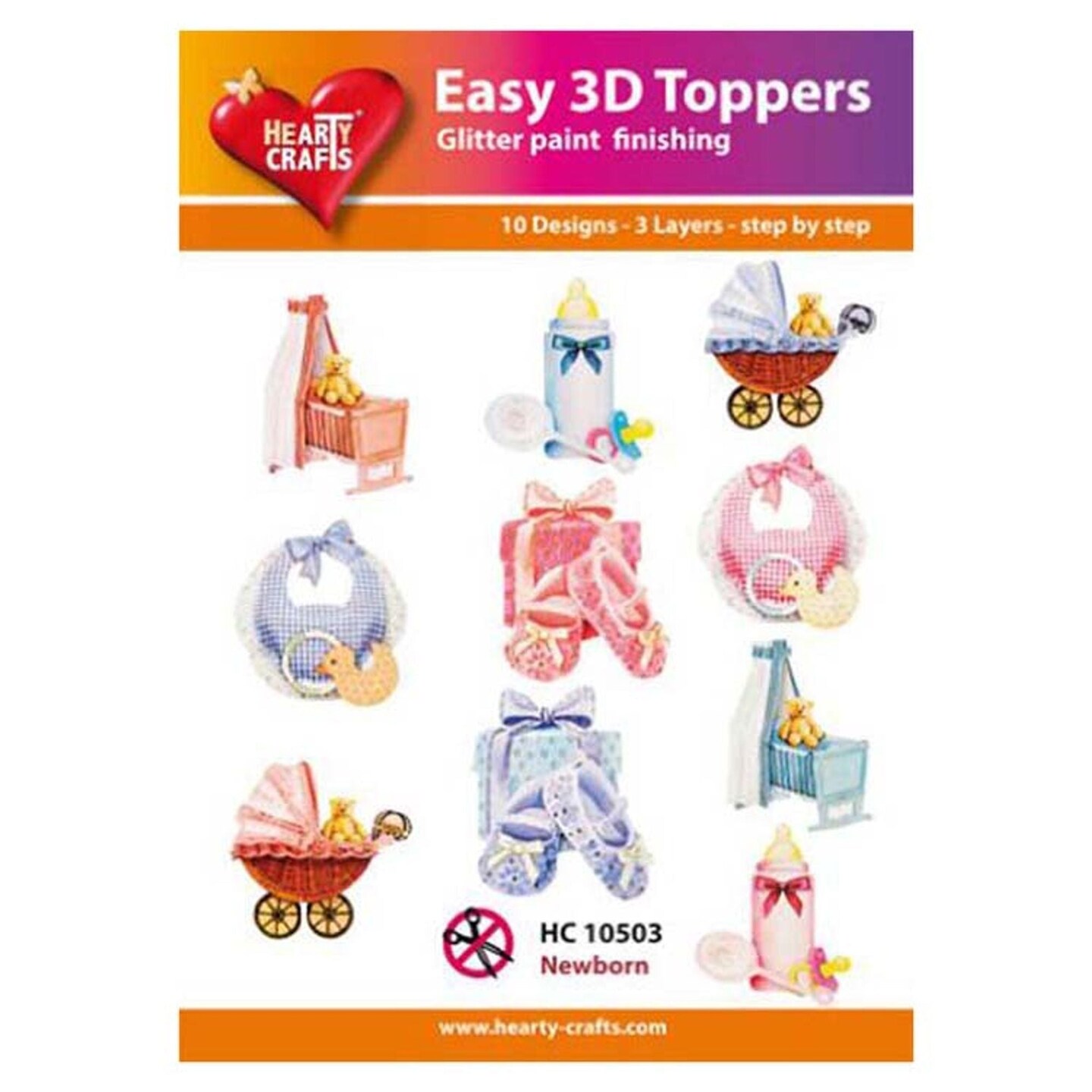 Hearty Crafts Easy 3D Toppers Newborn | Michaels