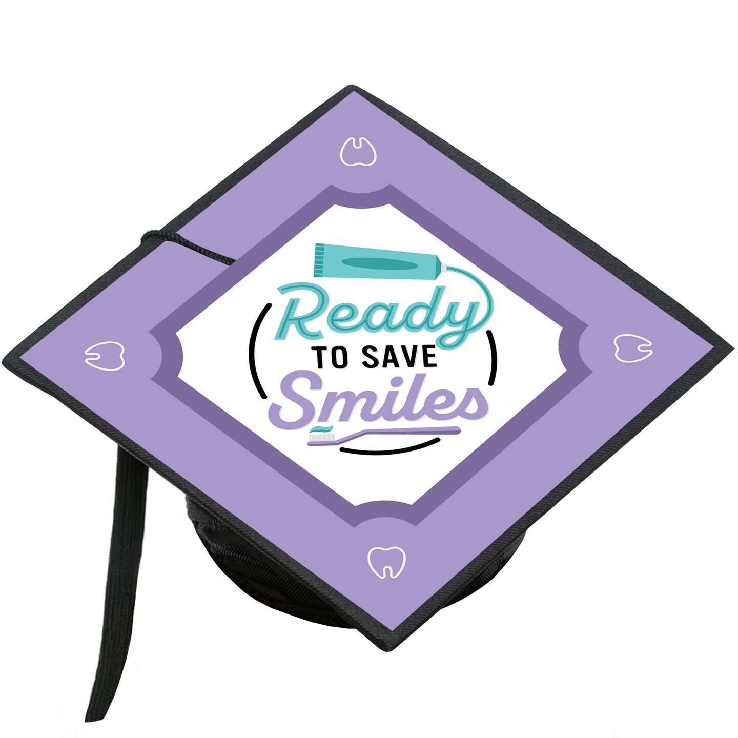 Big Dot of Happiness Dental School Grad - Dentistry and Hygienist Graduation Cap Decorations Kit - Grad Cap Cover