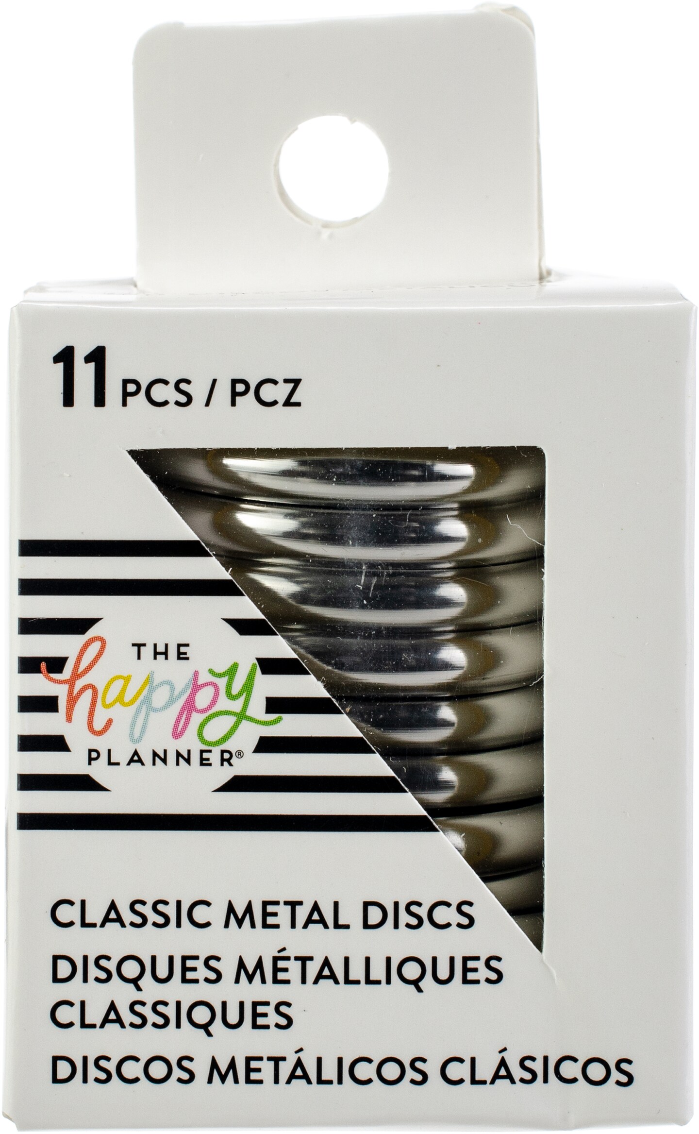 Happy Planner Medium Metal Expander Discs 11/Pkg-Silver
