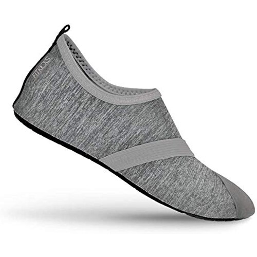 FitKicks Women's Foldable Active Lifestyle Footwear Shoes Xlarge Grey