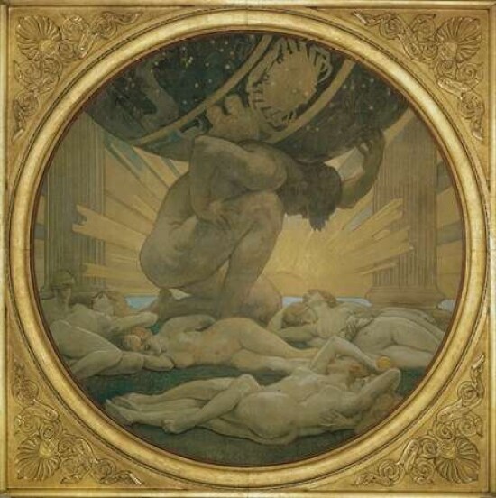 Atlas and the Hesperides 1922 Poster Print by  John Singer Sargent - Item # VARPDX374189