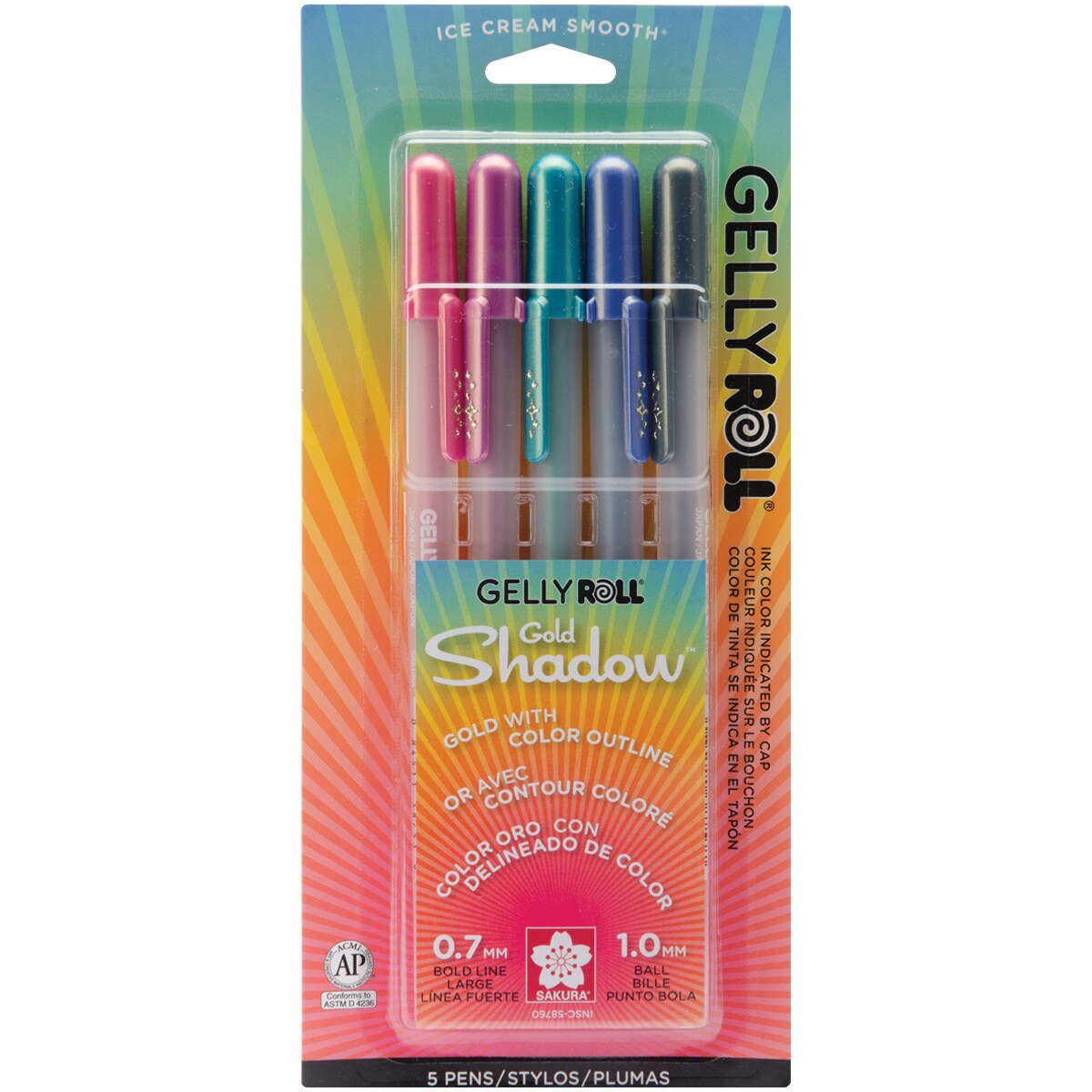 Gelly Roll Pen Silver Shadow Blue