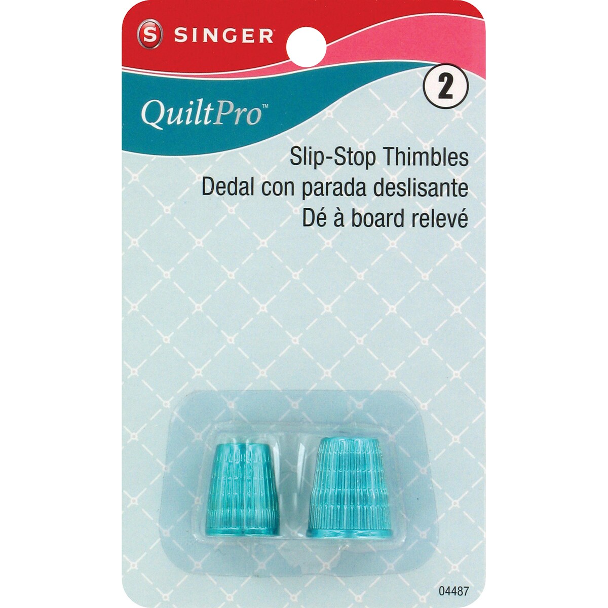 SINGER QuiltPro Slip-Stop Thimbles-2/Pkg
