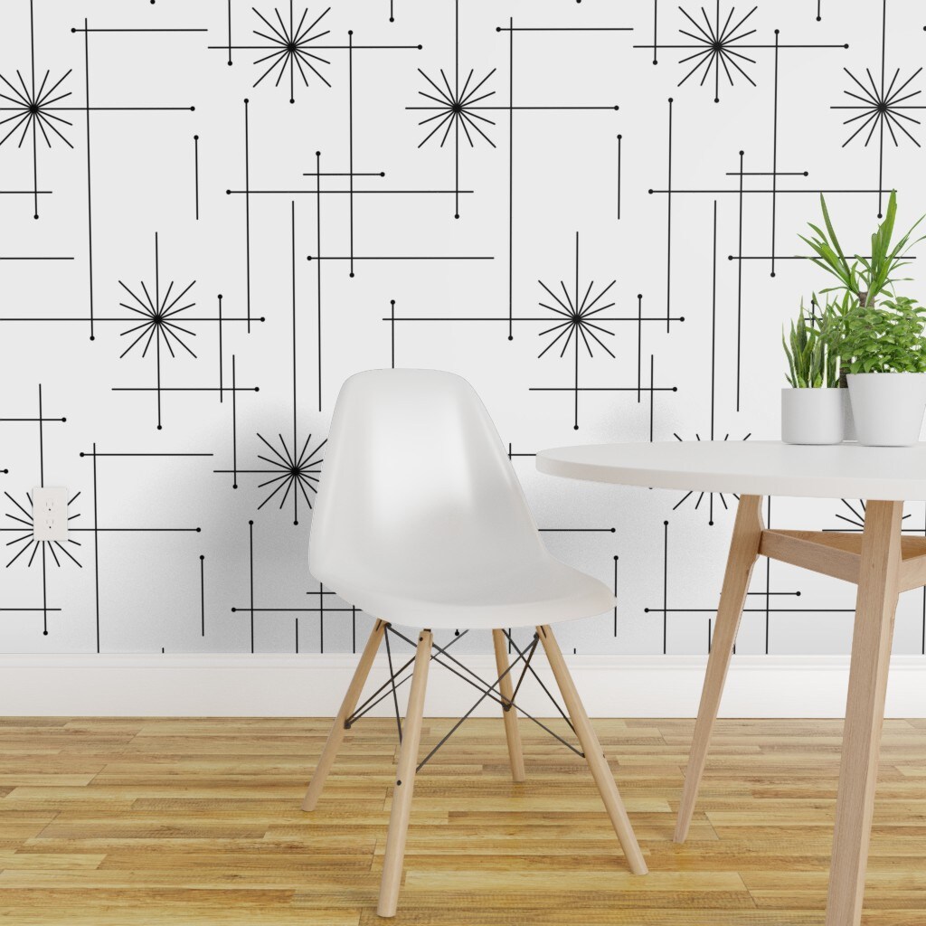 Buy Black And White Geometry NonPVC SelfAdhesive Peel  Stick Vinyl  Wallpaper Roll Online in India at Best Price  Modern WallPaper  Wall Arts   Home Decor  Furniture  Wooden Street Product