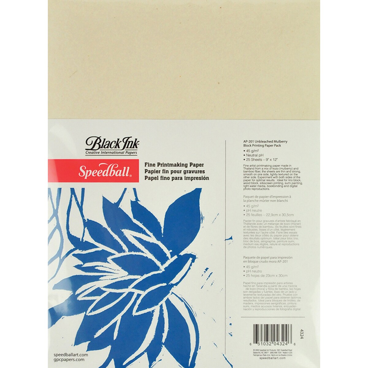 Speedball Fine Printmaking Paper 25/Pkg-9&#x22;X12&#x22;
