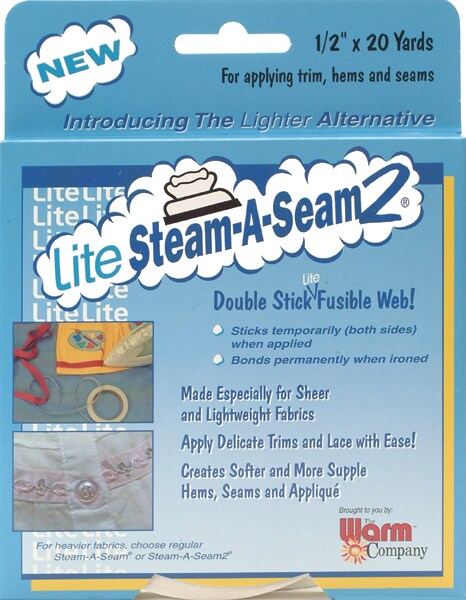 Warm Company Lite Steam-A-Seam 2 Fusible Web Tape-.5&#x22;X20yd