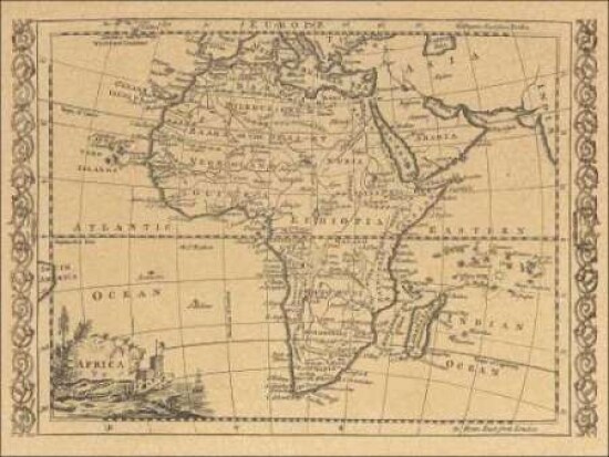 Africa 1800 Poster Print by  World Map - Item # VARPDXCC2721