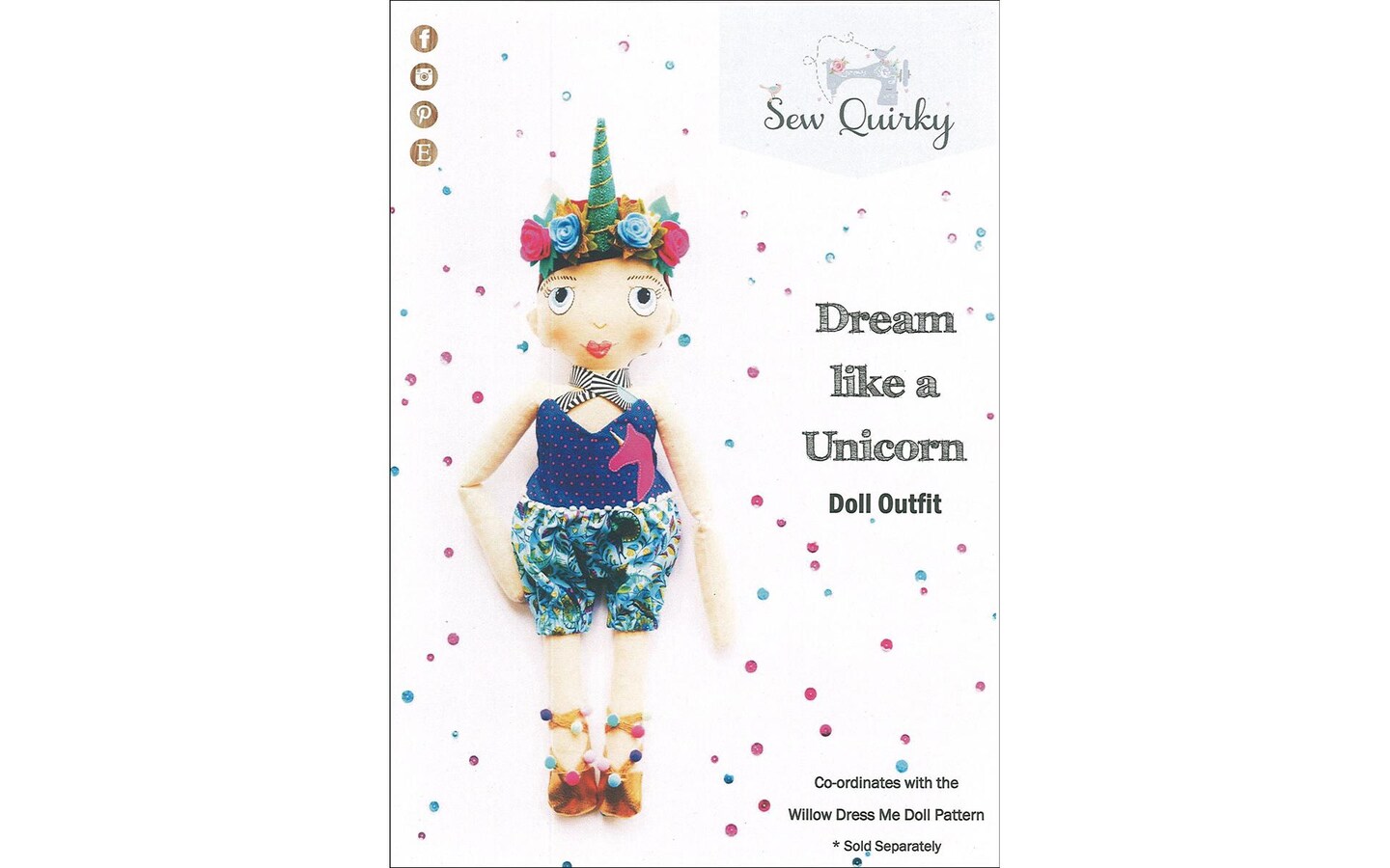 Sew Quirky Dream Like A Unicorn Doll Outfit Ptrn