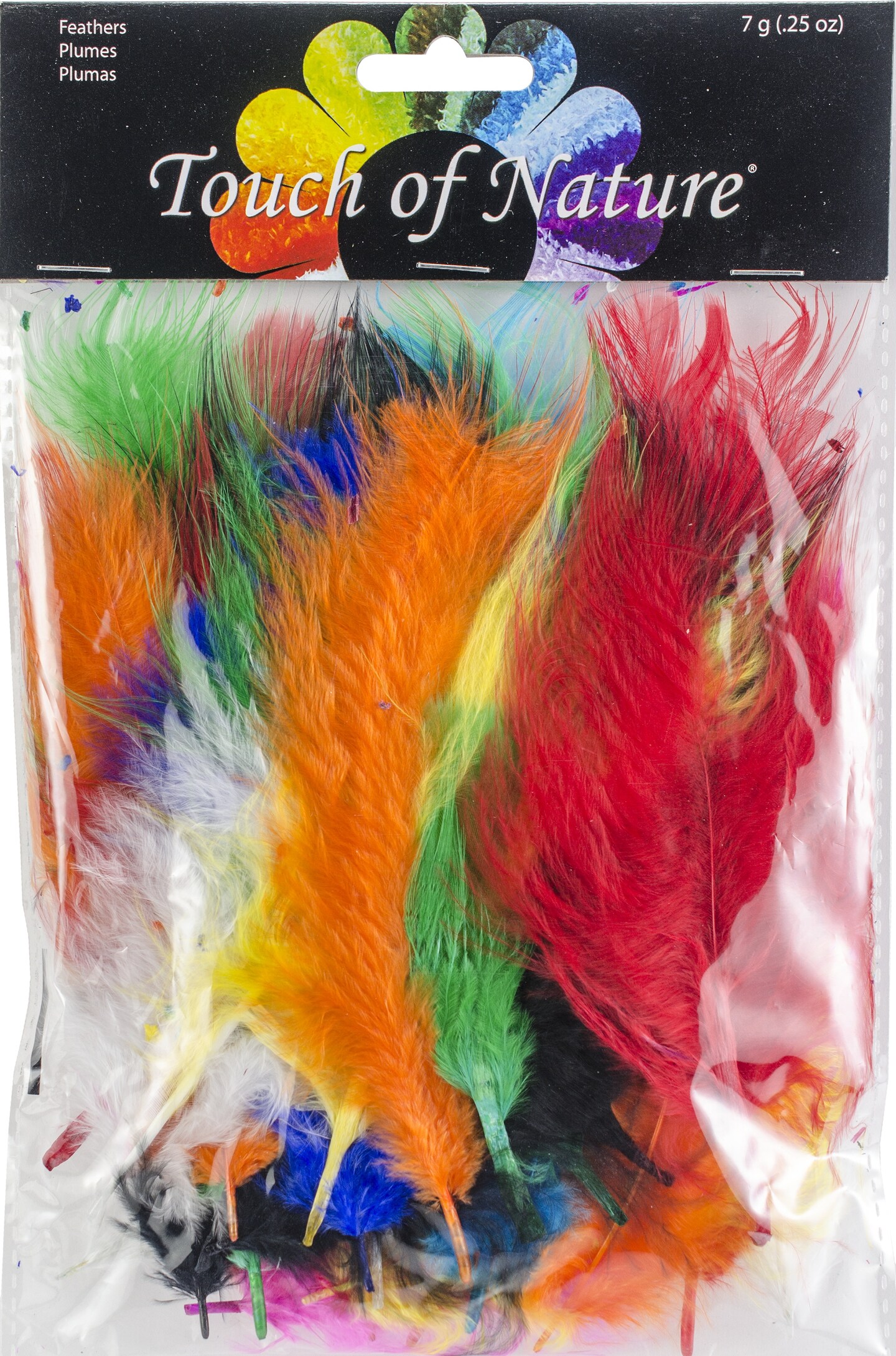 Touch Of Nature Flat Turkey Feathers 7g-Assorted Colors
