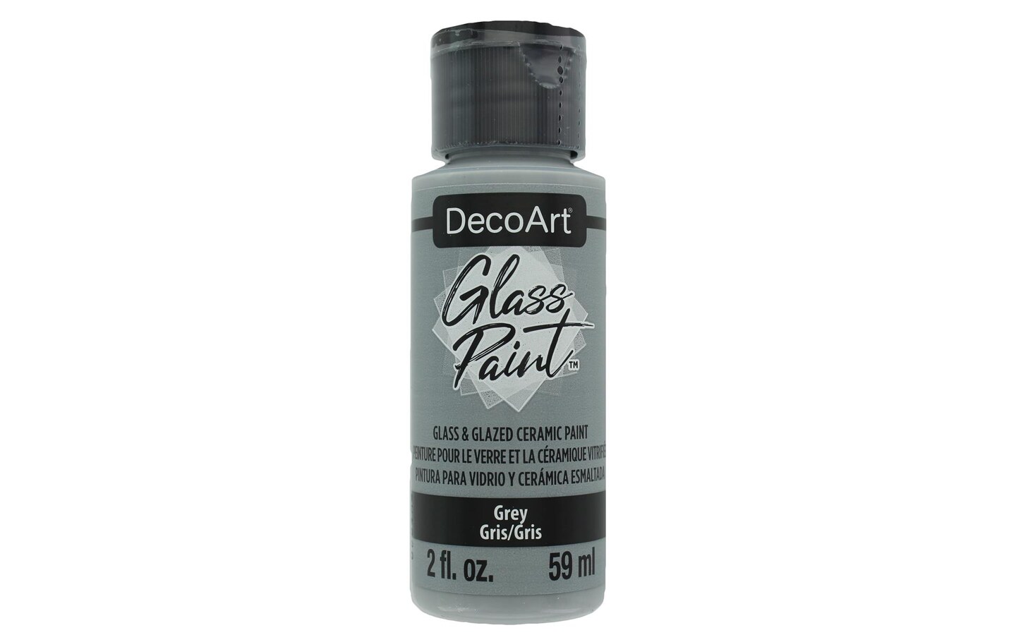 Decoart Glass Paint 2oz Grey