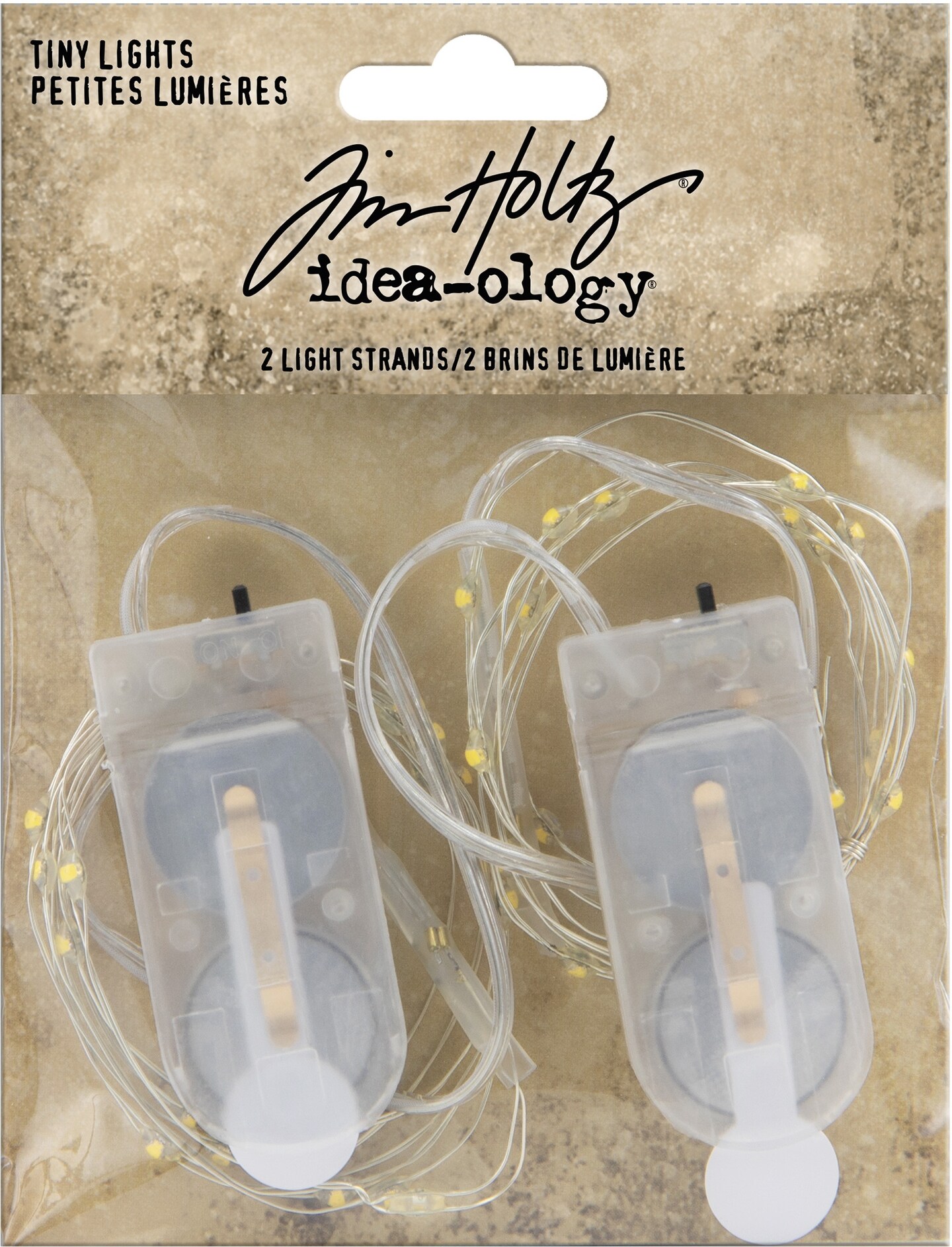 Idea-Ology Battery Operated Wire Light Strands 2/Pkg-Tiny Lights- Clear