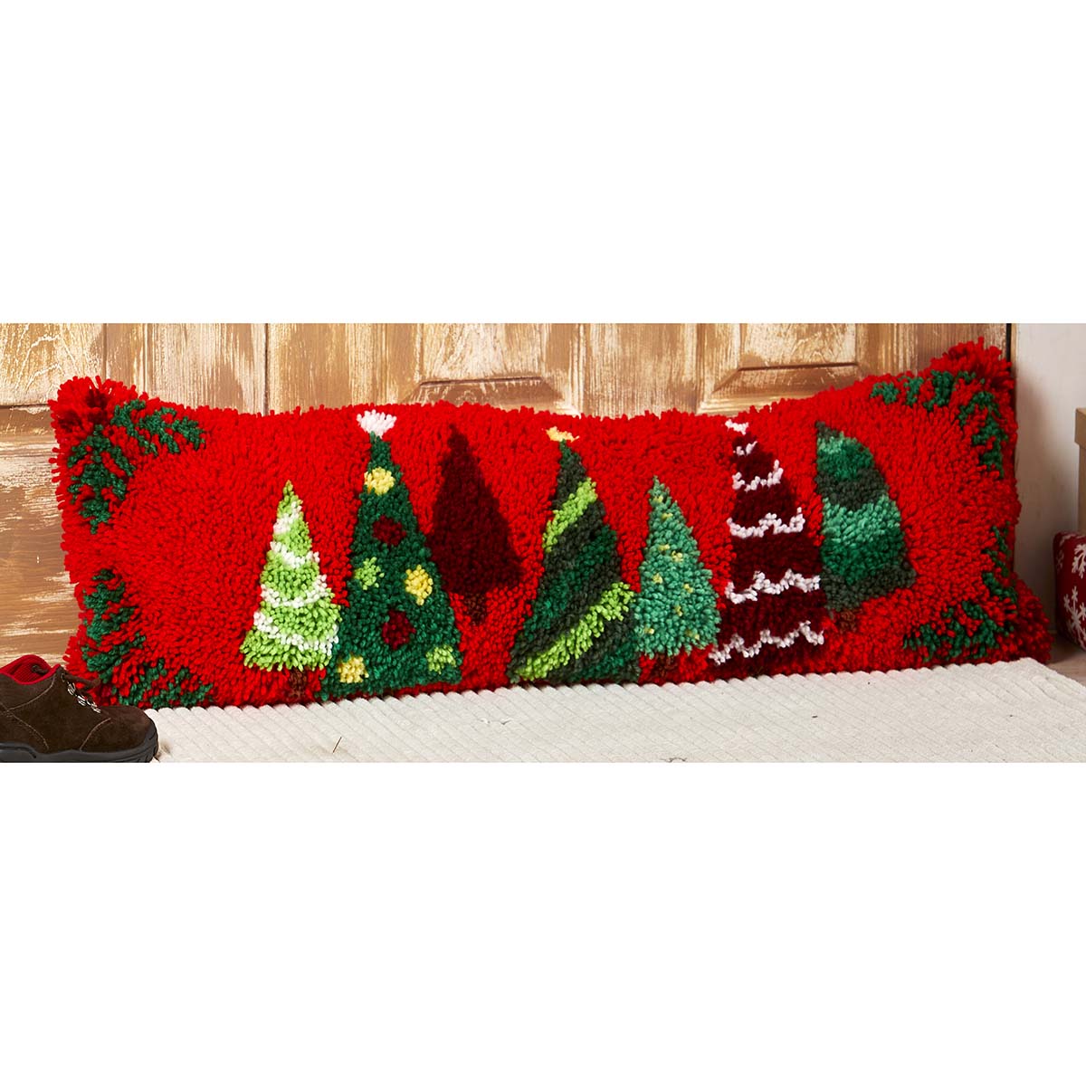 Herrschners Trimming the Tree Draft Dodger Latch Hook Kit Michaels