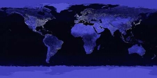 Earth at Night Poster Print by  Nasa - Item # VARPDX2AP2990