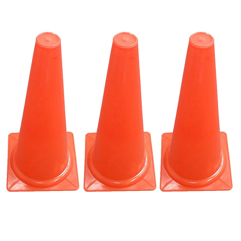 Safety Cone, 15&#x22; High, Pack of 3