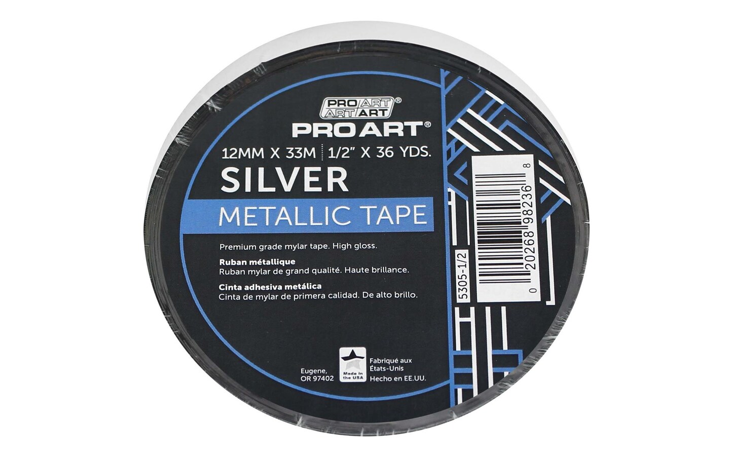 Pro Art Tape 1/2&#x22;x36yd Metallic Silver