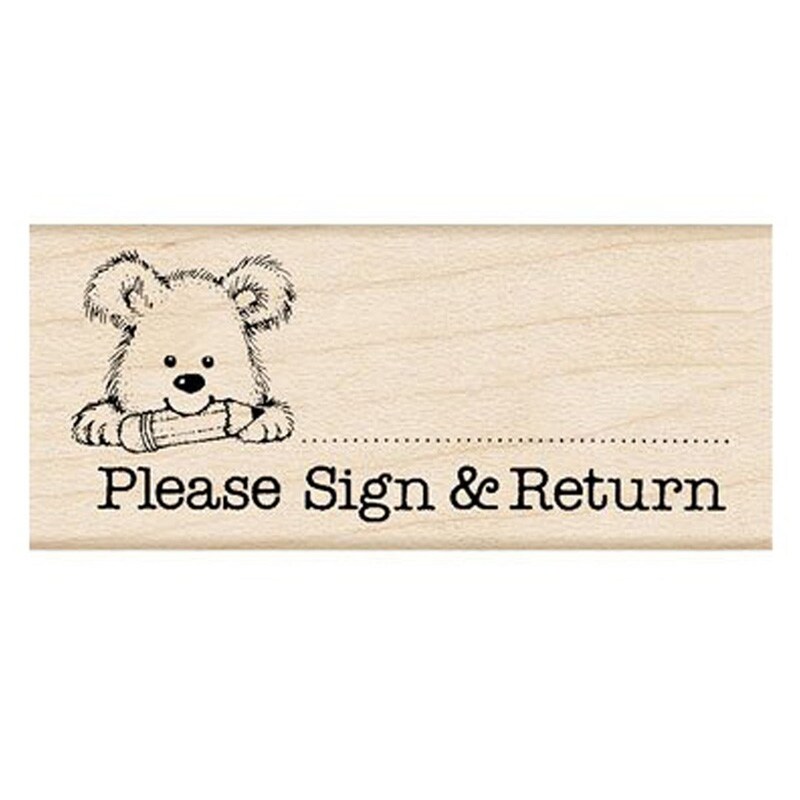 Please Sign &#x26; Return Pup Stamp
