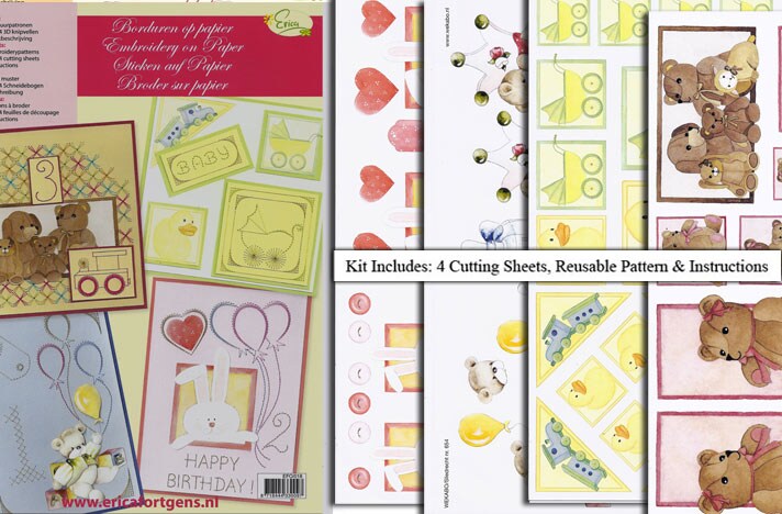 Embroidery  &#x26; 3D Paper Kit-Baby