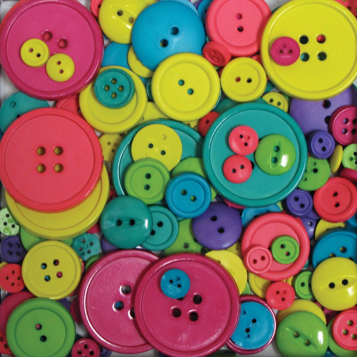 Blumenthal Lansing 4-Ounce Big Bag Of Buttons - Multicolor Assorted Shapes
