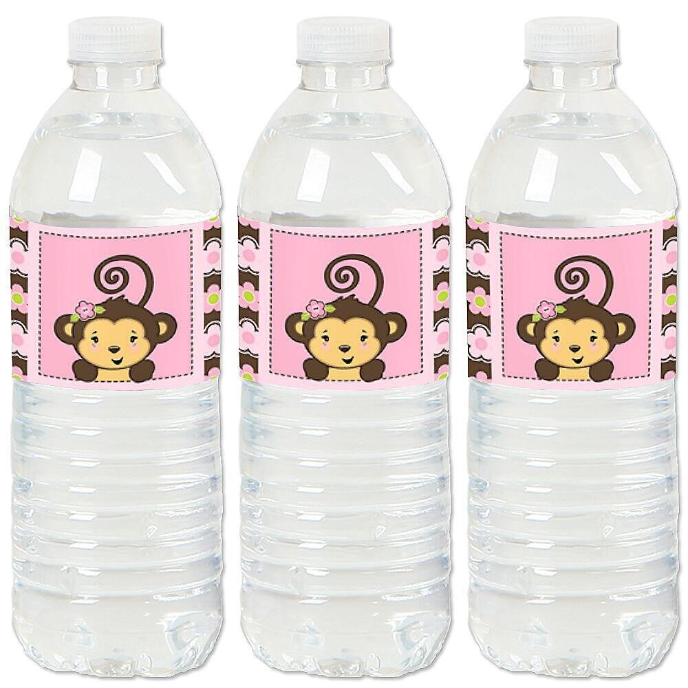 Big Dot of Happiness Pink Monkey Girl - Baby Shower or Birthday Party ...