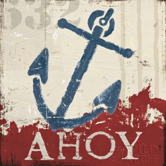 Nautical IV Red Poster Print by Wellington Studio - Item # VARPDX15865