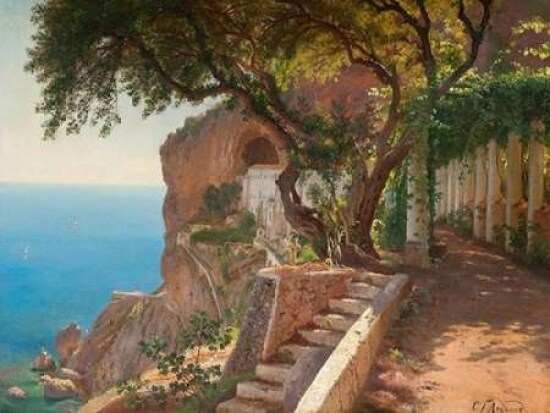 Pergola in Amalfi Poster Print by Carl Frederic Aagard - Item # VARPDX3AA3051