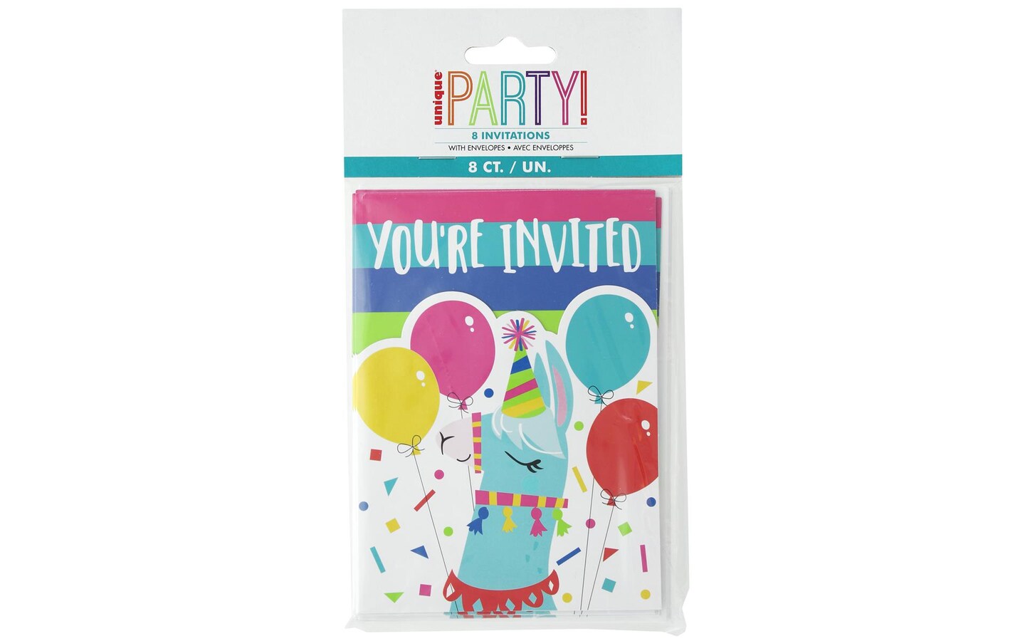 Unique Llama Birthday Invitations 8pc